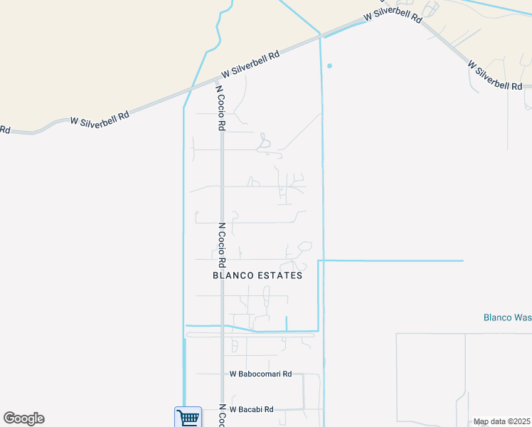 map of restaurants, bars, coffee shops, grocery stores, and more near 17542 West Redrock Lane in Marana