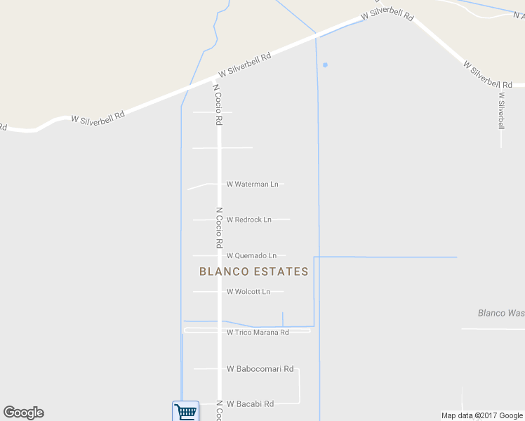 map of restaurants, bars, coffee shops, grocery stores, and more near 17542 West Redrock Lane in Marana