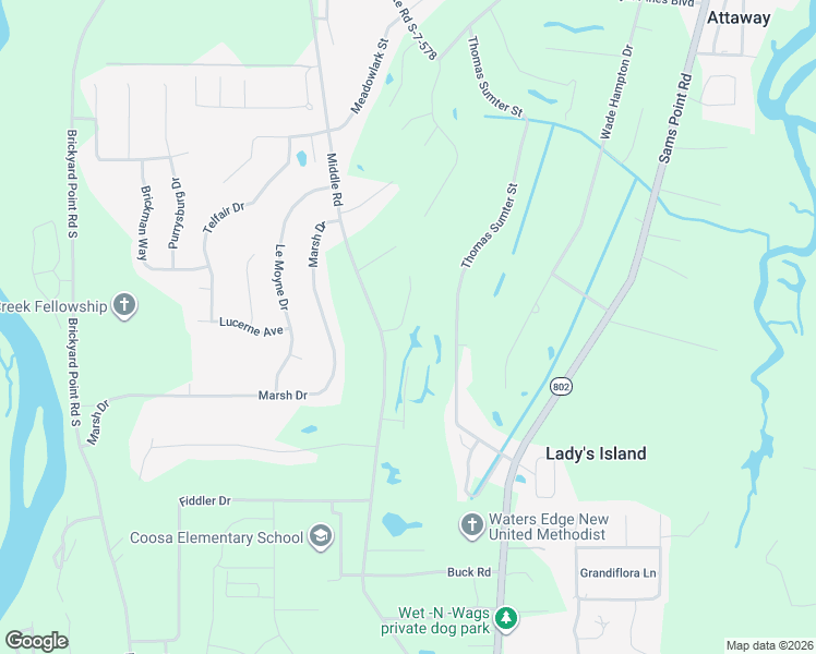 map of restaurants, bars, coffee shops, grocery stores, and more near 4 Turtle Lane in Beaufort