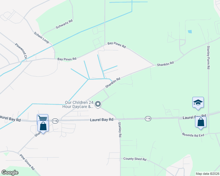 map of restaurants, bars, coffee shops, grocery stores, and more near 13 Country Manor Road in Beaufort