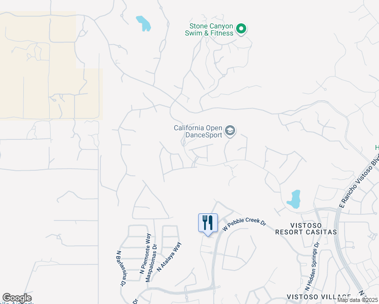 map of restaurants, bars, coffee shops, grocery stores, and more near 1033 West Par 4 Drive in Oro Valley