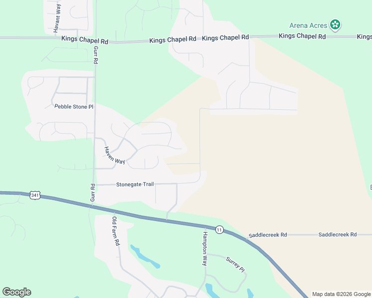 map of restaurants, bars, coffee shops, grocery stores, and more near 415 Haven Way in Perry