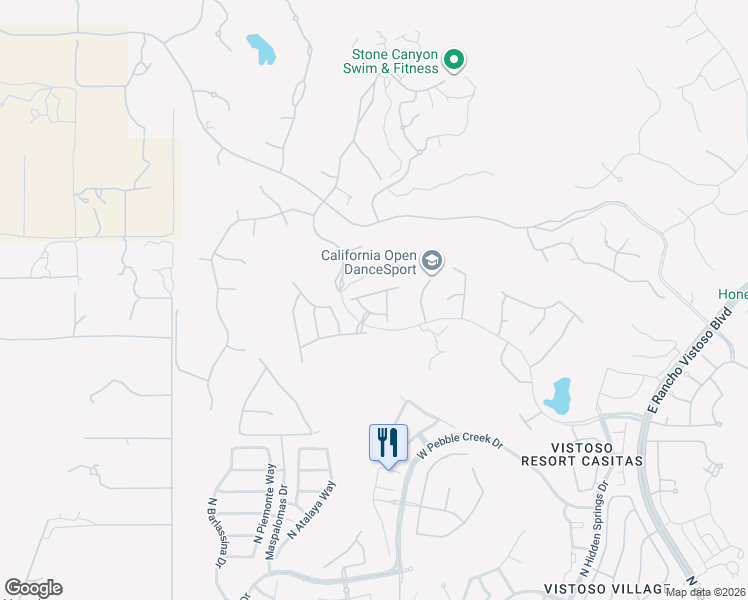 map of restaurants, bars, coffee shops, grocery stores, and more near 1003 West Lone Mesquite Drive in Oro Valley