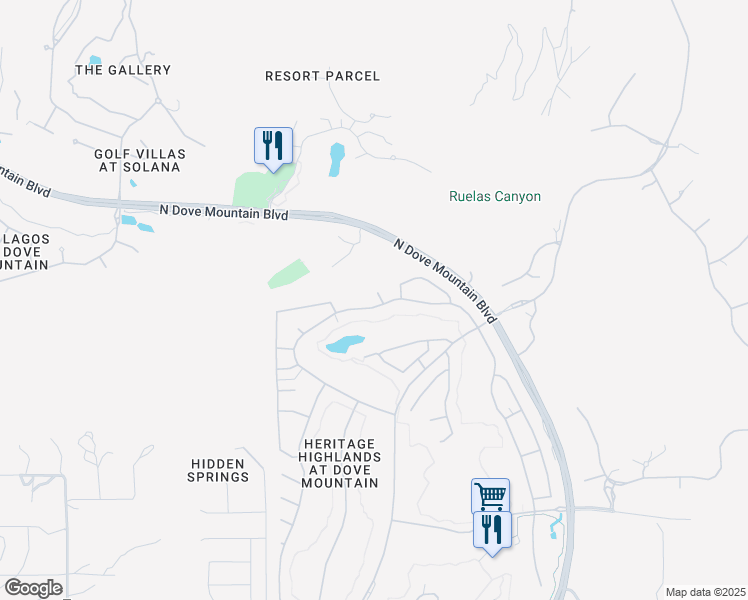 map of restaurants, bars, coffee shops, grocery stores, and more near 5191 West Navajo Mesa Place in Marana