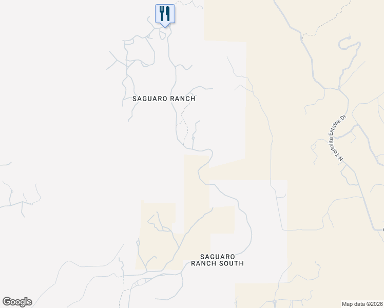 map of restaurants, bars, coffee shops, grocery stores, and more near 13935 North Old Ranch House Road in Marana