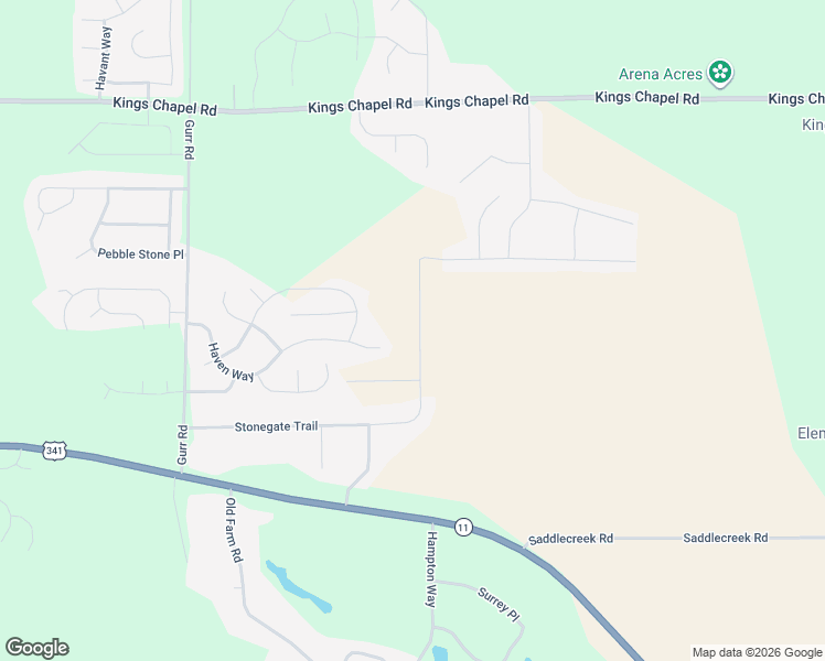 map of restaurants, bars, coffee shops, grocery stores, and more near 415 Haven Way in Perry
