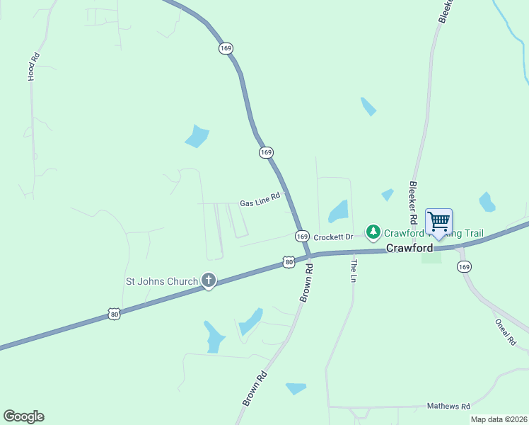 map of restaurants, bars, coffee shops, grocery stores, and more near 11 Gasline Road in Phenix City