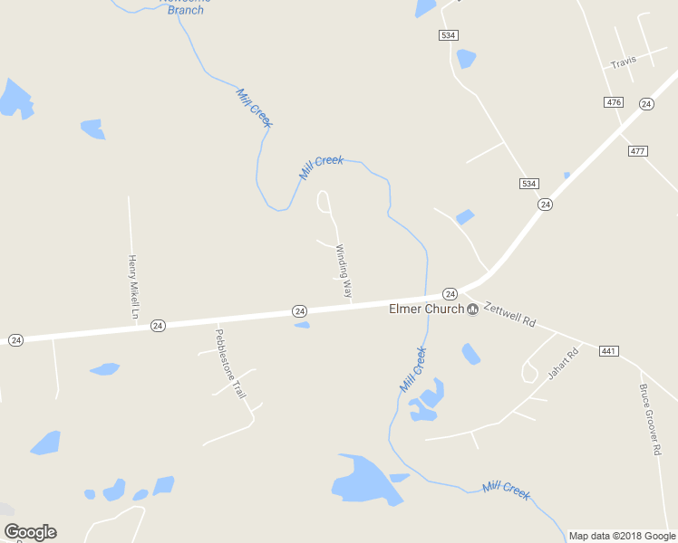 map of restaurants, bars, coffee shops, grocery stores, and more near 107 Winding Way in Statesboro