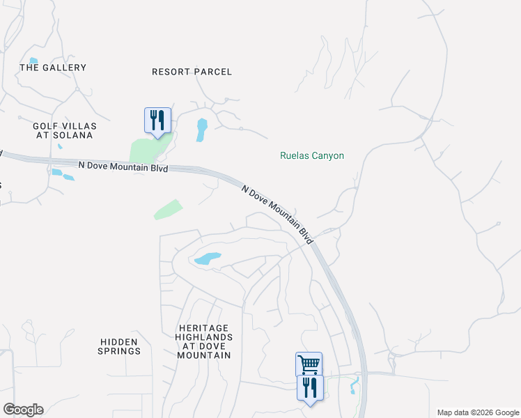 map of restaurants, bars, coffee shops, grocery stores, and more near 5092 West Coyote Gulch Loop in Marana