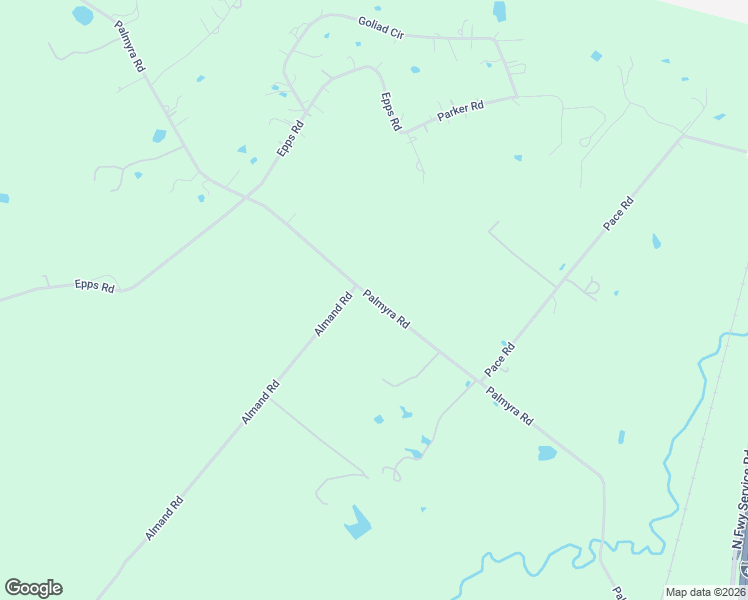 map of restaurants, bars, coffee shops, grocery stores, and more near Palmyra Road in Palmer