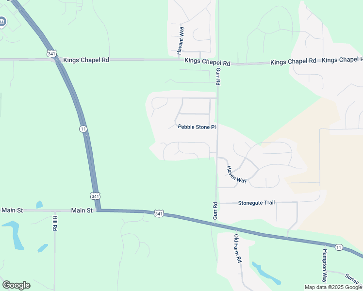 map of restaurants, bars, coffee shops, grocery stores, and more near 126 Lavendar Lane in Perry
