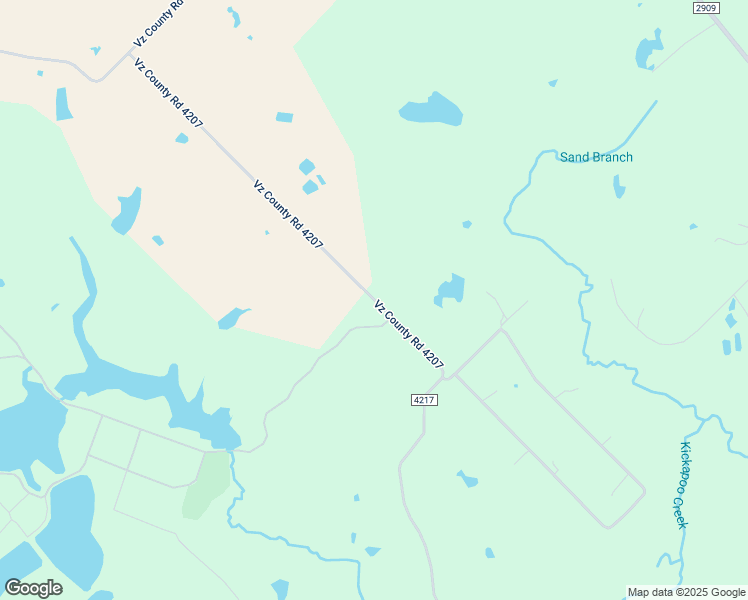 map of restaurants, bars, coffee shops, grocery stores, and more near Vz County Road 4207 in Van Zandt County
