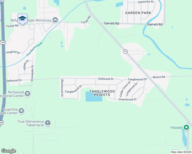 map of restaurants, bars, coffee shops, grocery stores, and more near 300 Dellwood Dr in Monroe