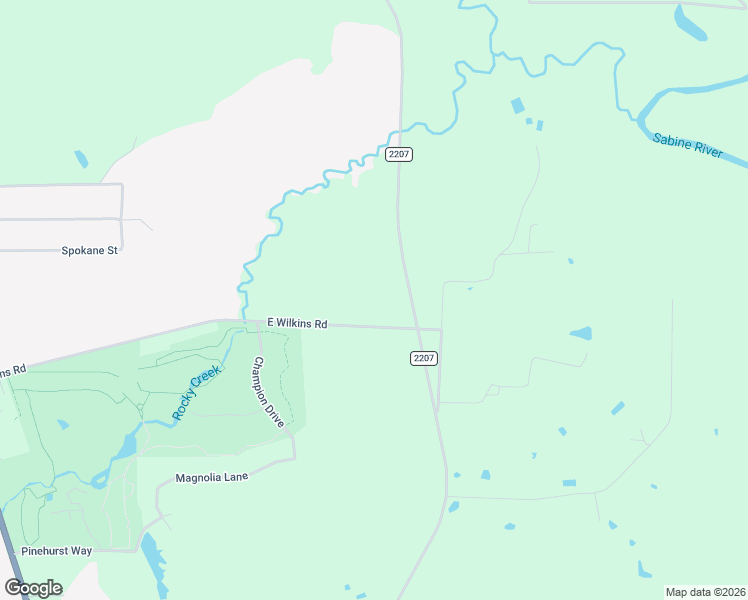 map of restaurants, bars, coffee shops, grocery stores, and more near 1163 East Wilkins Road in Gladewater