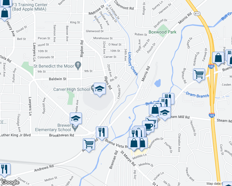 map of restaurants, bars, coffee shops, grocery stores, and more near 746 Illges Road in Columbus