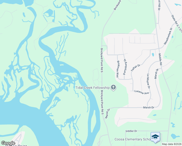 map of restaurants, bars, coffee shops, grocery stores, and more near 38 Partridge Circle in Beaufort