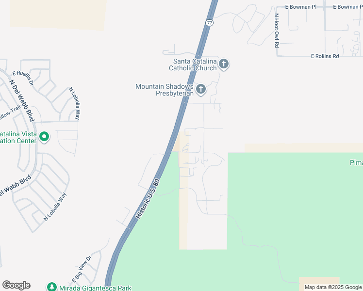 map of restaurants, bars, coffee shops, grocery stores, and more near 13956 North Oracle Road in Tucson