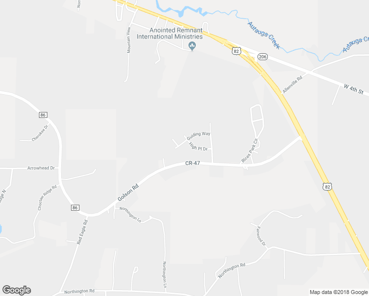 map of restaurants, bars, coffee shops, grocery stores, and more near 1611 Guiding Way in Prattville