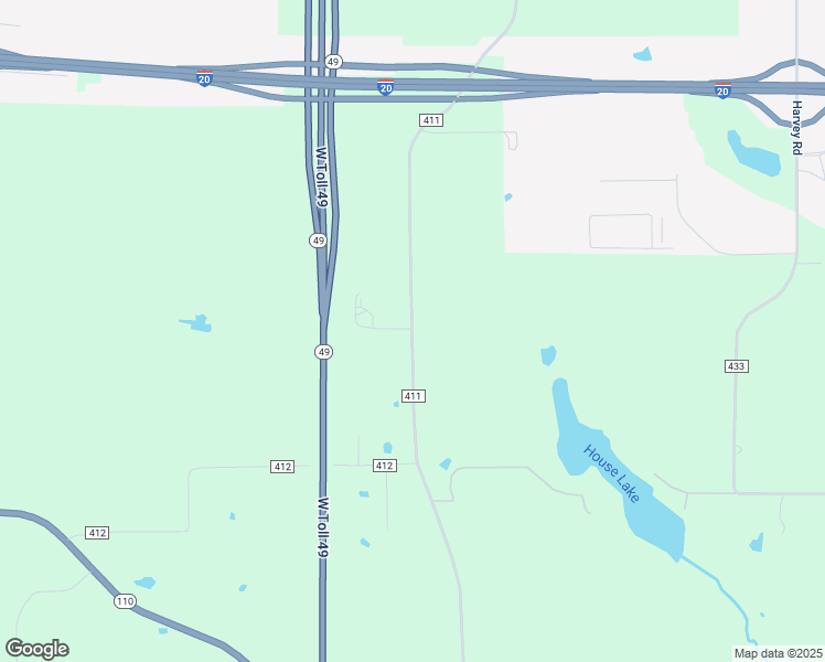 map of restaurants, bars, coffee shops, grocery stores, and more near 13518 County Road 411 in Tyler
