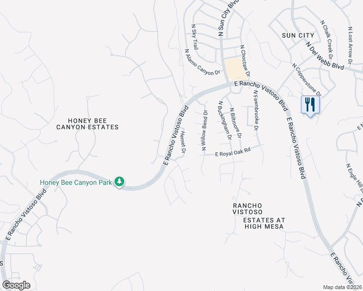 map of restaurants, bars, coffee shops, grocery stores, and more near 819 East Hemet Place in Oro Valley