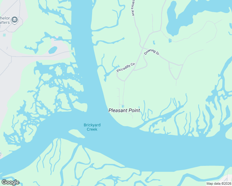 map of restaurants, bars, coffee shops, grocery stores, and more near 9 Country Club Drive in Beaufort