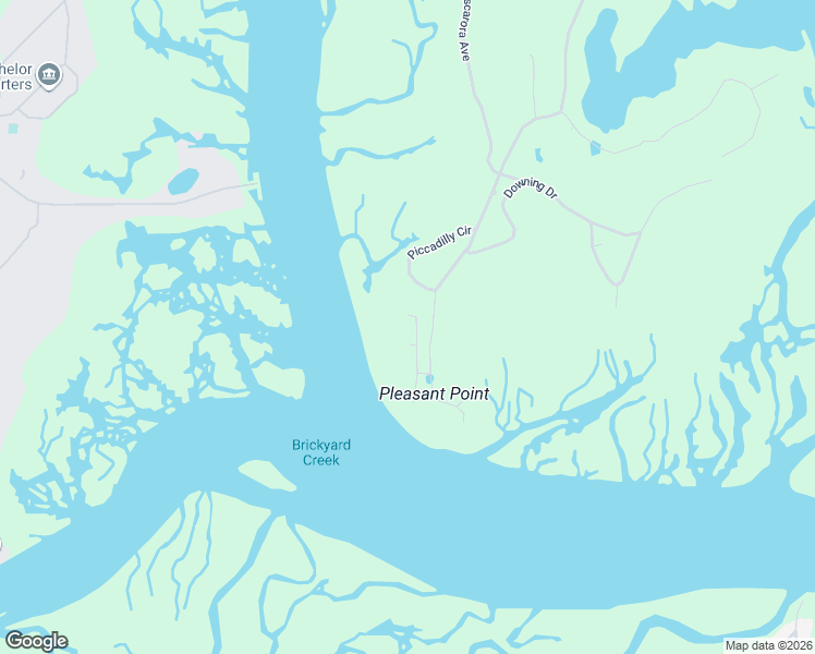 map of restaurants, bars, coffee shops, grocery stores, and more near 9 Country Club Drive in Beaufort