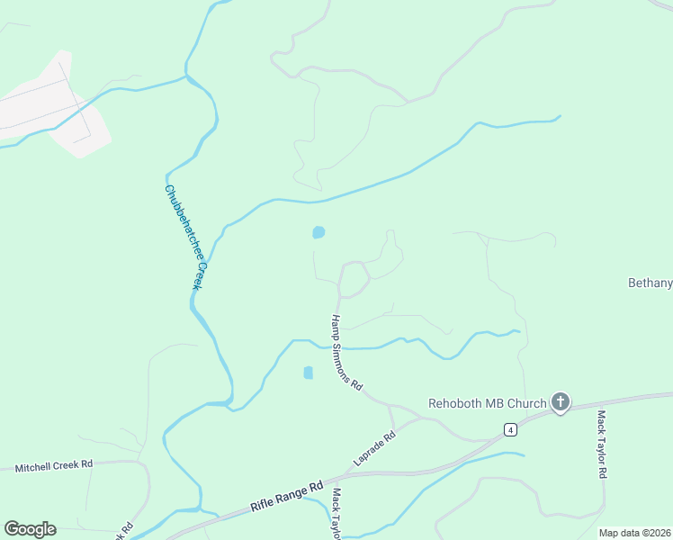 map of restaurants, bars, coffee shops, grocery stores, and more near 772-898 Hamp Simmons Road in Tallassee