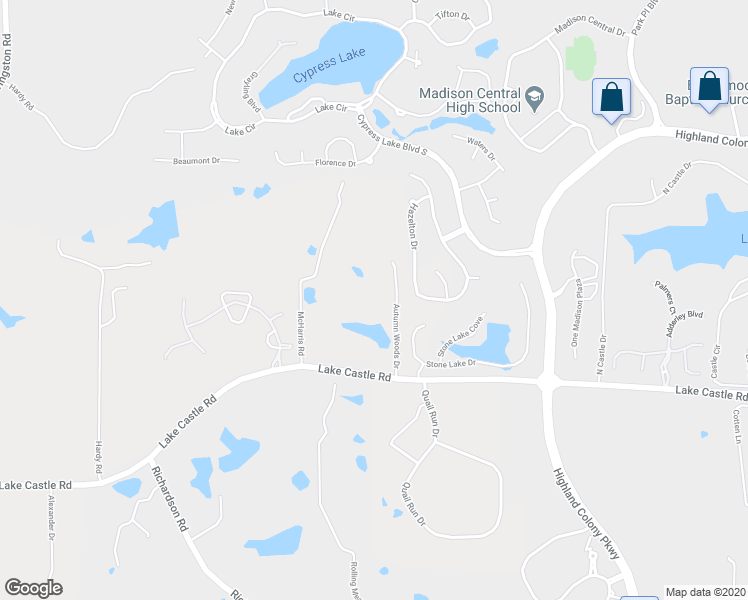 map of restaurants, bars, coffee shops, grocery stores, and more near 145 Autumn Woods Drive in Madison