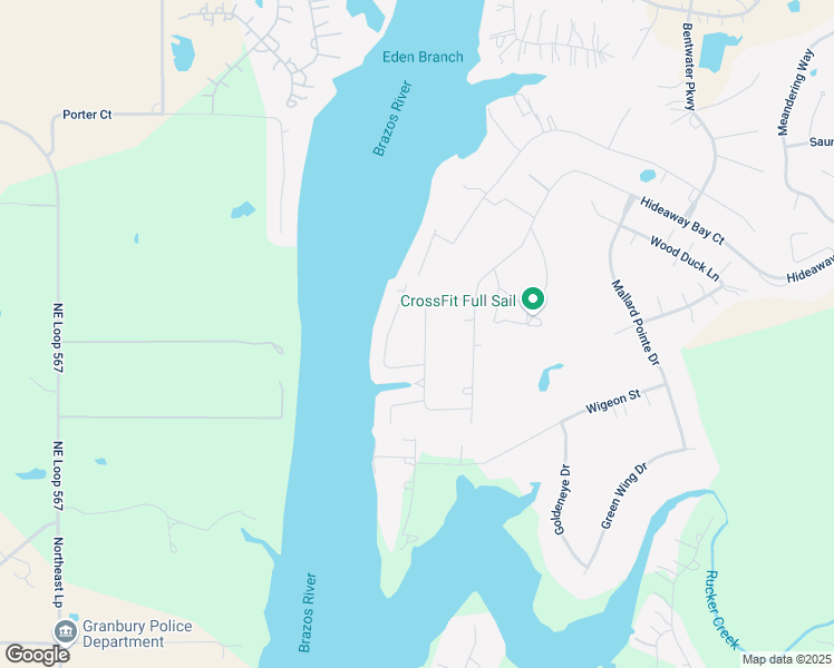 map of restaurants, bars, coffee shops, grocery stores, and more near 917 Thelma Drive in Granbury