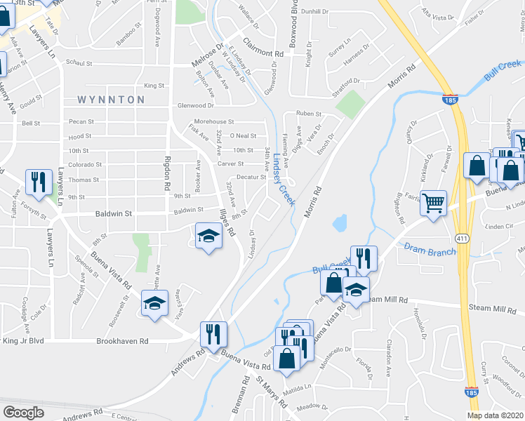 map of restaurants, bars, coffee shops, grocery stores, and more near 774 Illges Road in Columbus