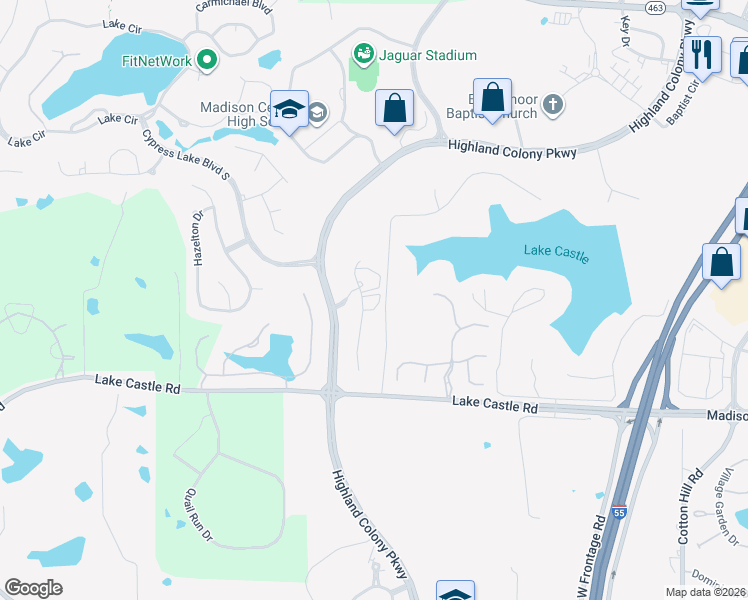 map of restaurants, bars, coffee shops, grocery stores, and more near 116 One Madison Plaza in Madison