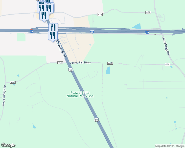 map of restaurants, bars, coffee shops, grocery stores, and more near 13488 U.S. 69 in Tyler