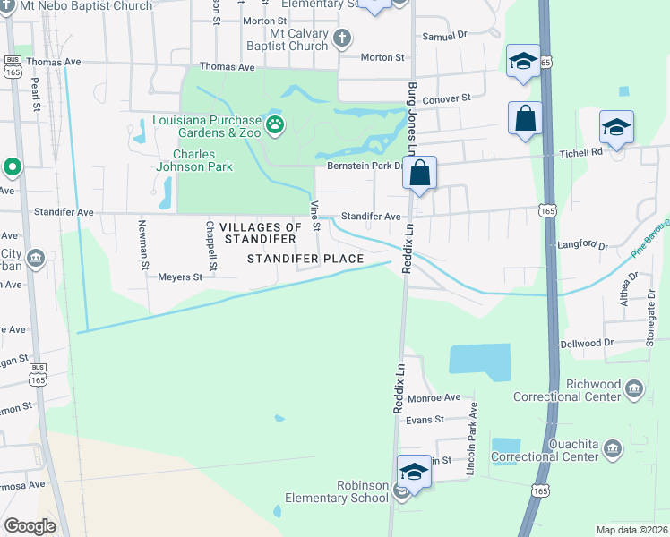 map of restaurants, bars, coffee shops, grocery stores, and more near 20 Savella Dr in Monroe