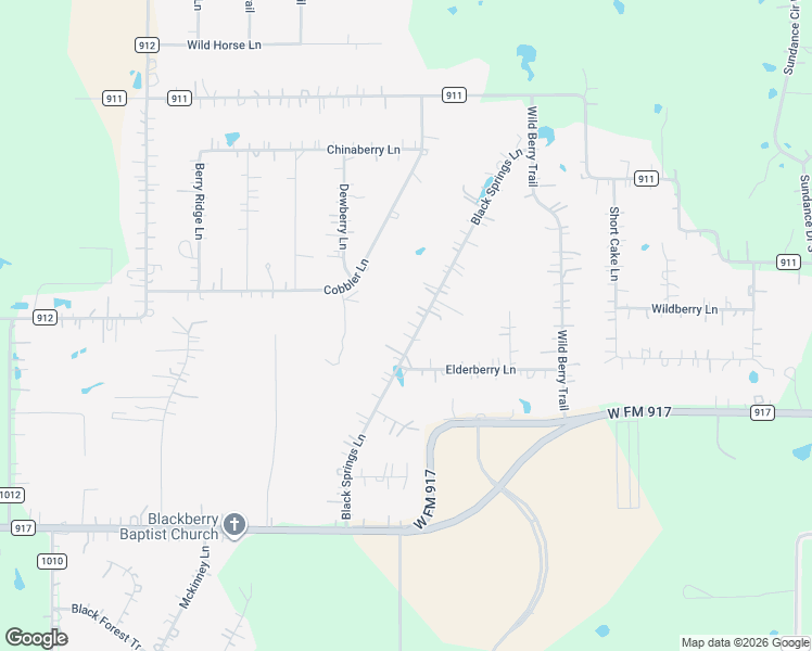 map of restaurants, bars, coffee shops, grocery stores, and more near 5901 Black Springs Lane in Joshua