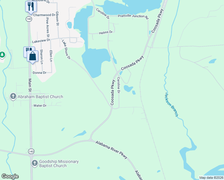map of restaurants, bars, coffee shops, grocery stores, and more near 2500 Caroline Drive in Millbrook
