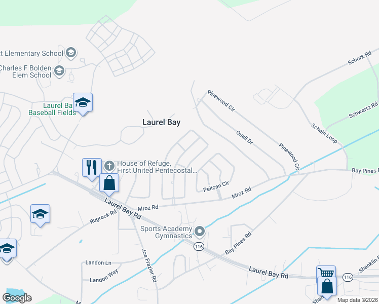 map of restaurants, bars, coffee shops, grocery stores, and more near 28 Irongate Drive in Beaufort