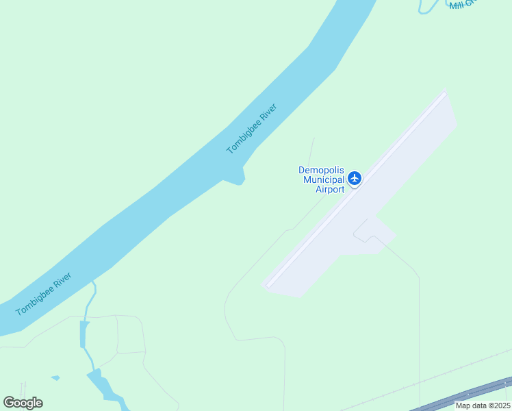 map of restaurants, bars, coffee shops, grocery stores, and more near Industrial Park Road in Demopolis