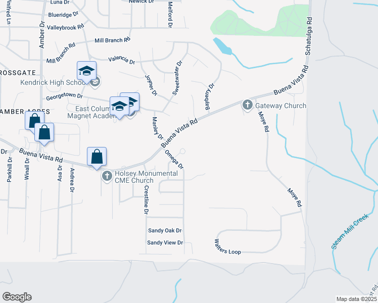 map of restaurants, bars, coffee shops, grocery stores, and more near 978 Bethune Court in Columbus