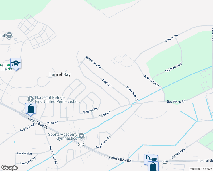 map of restaurants, bars, coffee shops, grocery stores, and more near 4328 Quail Drive in Beaufort