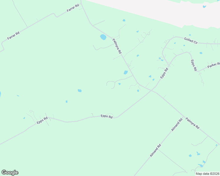 map of restaurants, bars, coffee shops, grocery stores, and more near 1377 Palmyra Road in Palmer