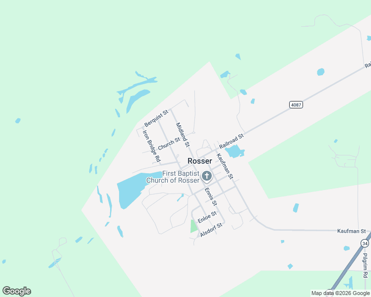 map of restaurants, bars, coffee shops, grocery stores, and more near 104 Midland Street in Rosser