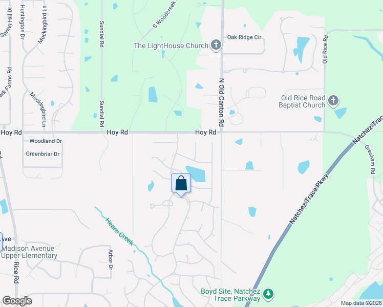 map of restaurants, bars, coffee shops, grocery stores, and more near 119 Hampton Ridge in Madison