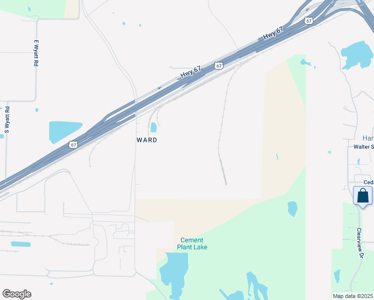map of restaurants, bars, coffee shops, grocery stores, and more near 245 Ward Road in Midlothian