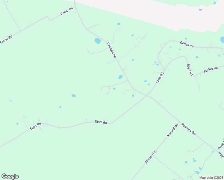 map of restaurants, bars, coffee shops, grocery stores, and more near 1377 Palmyra Road in Palmer