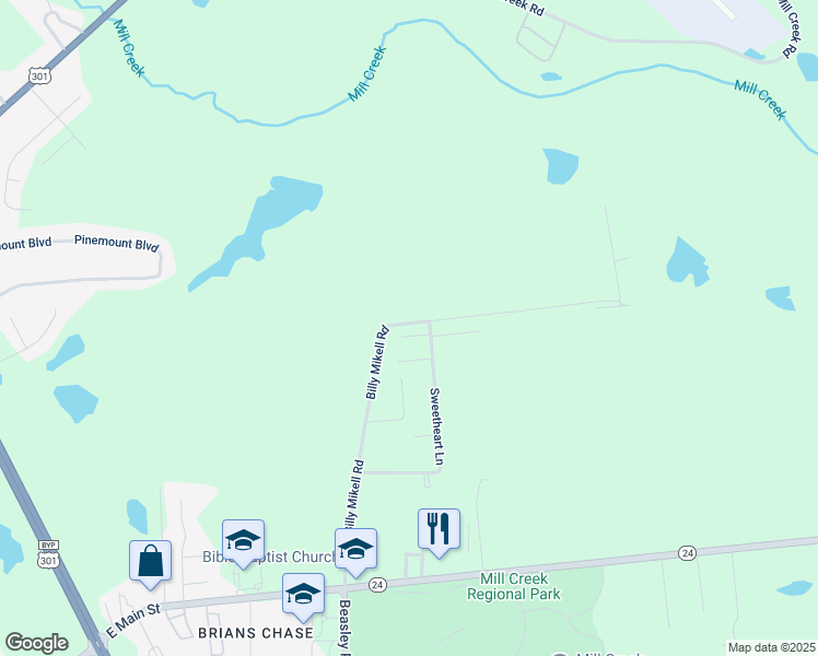 map of restaurants, bars, coffee shops, grocery stores, and more near 902 Trevor Lane in Statesboro