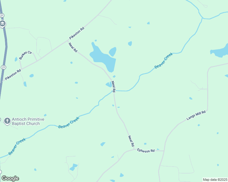 map of restaurants, bars, coffee shops, grocery stores, and more near 509 Neal Road in Forest