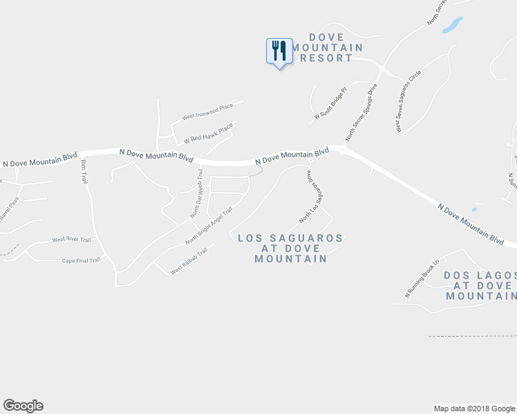 map of restaurants, bars, coffee shops, grocery stores, and more near 14205 West Whispering Windmill Lane in Marana