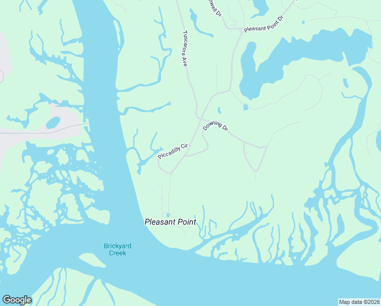 map of restaurants, bars, coffee shops, grocery stores, and more near 6 Piccadilly Circle in Beaufort