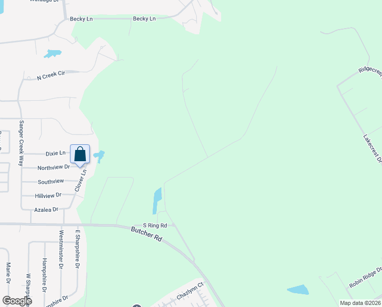 map of restaurants, bars, coffee shops, grocery stores, and more near 451 South Ring Road in Waxahachie