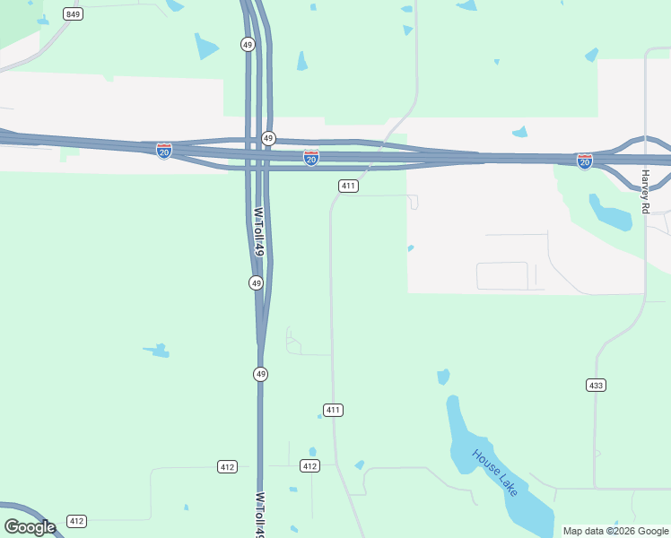 map of restaurants, bars, coffee shops, grocery stores, and more near 13518 County Road 411 in Tyler